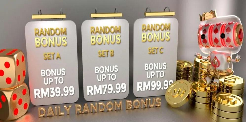 Daily random bonus offers.